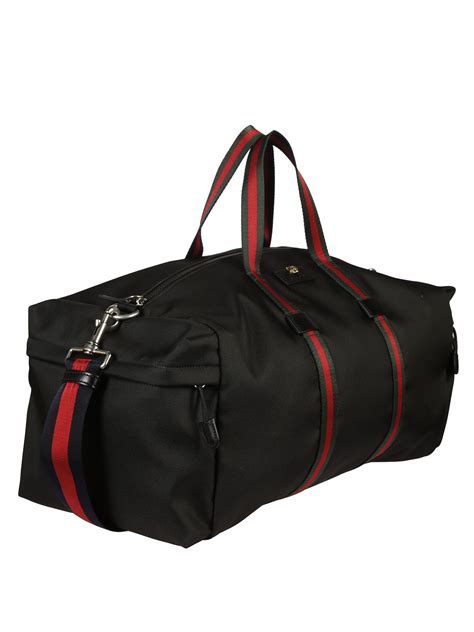 gucci canvas duffle mens